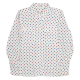 ALEXANDER Womens Shirt Top White Long Sleeve Crazy Pattern M