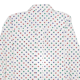 ALEXANDER Womens Shirt Top White Long Sleeve Crazy Pattern M