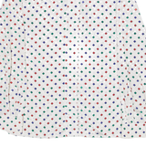 ALEXANDER Womens Shirt Top White Long Sleeve Crazy Pattern M