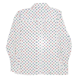 ALEXANDER Womens Shirt Top White Long Sleeve Crazy Pattern M