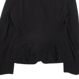 GEORGES RECH Womens Blazer Jacket Black Knit Wool M