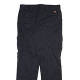 DICKIES Cargo Mens Trousers Black Regular Straight W36 L33