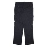 DICKIES Cargo Mens Trousers Black Regular Straight W36 L33