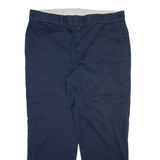 DICKIES 874 Workwear Mens Trousers Blue Regular Straight W40 L30
