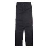 LEVI'S Womens Trousers Black Regular Straight W28 L30
