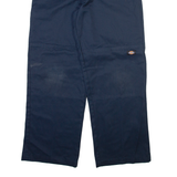DICKIES Mens Trousers Blue Loose Straight W36 L30