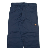 DICKIES Mens Trousers Blue Loose Straight W36 L30