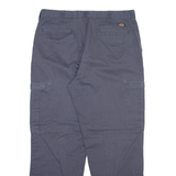 DICKIES Mens Trousers Grey Regular Straight W36 L30