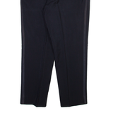 Mens Trousers Black Regular Tapered W36 L30