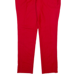 GUCCI Womens Trousers Red Slim Tapered Wool W32 L28