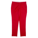 GUCCI Womens Trousers Red Slim Tapered Wool W32 L28