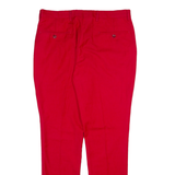 GUCCI Womens Trousers Red Slim Tapered Wool W32 L28
