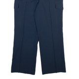 Mens Trousers Blue Regular Straight W34 L28