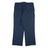 Mens Trousers Blue Regular Straight W34 L28