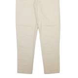 ROSNER Womens Trousers Cream Regular Tapered W30 L32