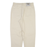 ROSNER Womens Trousers Cream Regular Tapered W30 L32