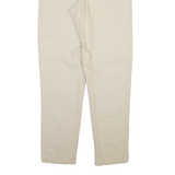 ROSNER Womens Trousers Cream Regular Tapered W30 L32