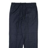 HAGMAN Mens Trousers Blue Regular Straight Wool W36 L32