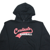 CHAMPION Cardinals Baseball Mens Black Hoodie USA L