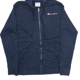 CHAMPION Womens Black Hoodie Full Zip S