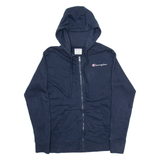 CHAMPION Womens Black Hoodie Full Zip S