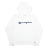 CHAMPION Mens White Hoodie USA M