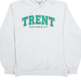 RUSSELL ATHLETIC Trent University Mens Grey Hoodie USA L