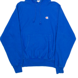 CHAMPION Mens Blue Hoodie XS