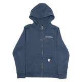 CARHARTT Animal Biome Mens Blue Hoodie Full Zip L