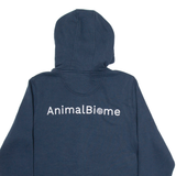 CARHARTT Animal Biome Mens Blue Hoodie Full Zip L