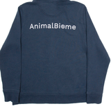 CARHARTT Animal Biome Mens Blue Hoodie Full Zip L