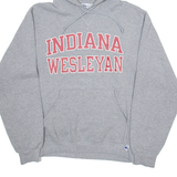 RUSSELL ATHLETIC Indiana Wesleyan Mens Grey Hoodie USA S