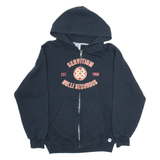 RUSSELL ATHLETIC Servitium Nulli Secundus Mens Black Hoodie Full Zip M
