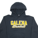 RUSSELL ATHLETIC Galena Baseball Mens Black Hoodie USA L