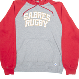 NIKE RUNNING Sabres Rugby Mens Grey Hoodie USA M