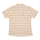 BOVY JEANS Mens Shirt Orange 90s Plaid XL