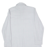 LAUREN RALPH LAUREN Womens Shirt Grey Houndstooth 3/4 Sleeve S