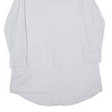 LAUREN RALPH LAUREN Womens Shirt Grey Houndstooth 3/4 Sleeve S