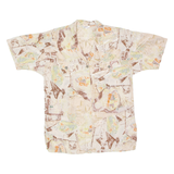 VALENTINE Womens Shirt Pink Viscose 90s Crazy Pattern UK 14