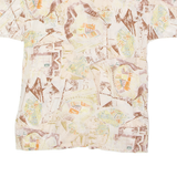 VALENTINE Womens Shirt Pink Viscose 90s Crazy Pattern UK 14