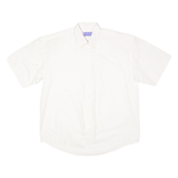 BASIC WEAR Mens Plain Shirt White 90s XL