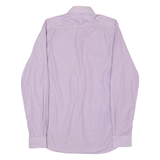 DKNY Slim Fit Mens Shirt Purple Striped Long Sleeve M