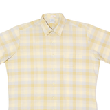 Mens Shirt Yellow 90s Plaid XL