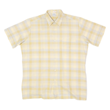 Mens Shirt Yellow 90s Plaid XL