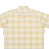 Mens Shirt Yellow 90s Plaid XL