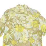 TRU Womens Shirt Green Viscose 90s Floral UK 16