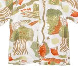 FLOU Womens Shirt White 90s Floral UK 14