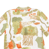 FLOU Womens Shirt White 90s Floral UK 14