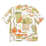 FLOU Womens Shirt White 90s Floral UK 14