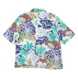 Womens Shirt Cream Viscose 90s Floral UK 16